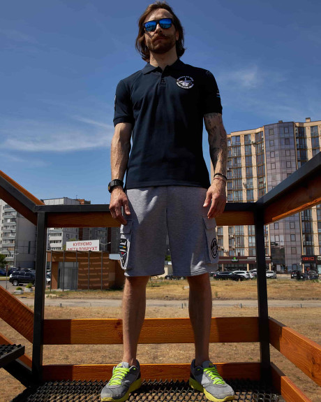 Поло синє з нашивками 7 БрТА