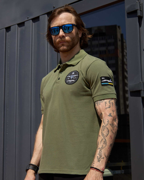 Поло хакі з нашивками 831 БрТА