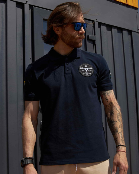 Поло синє з нашивками 831 БрТА