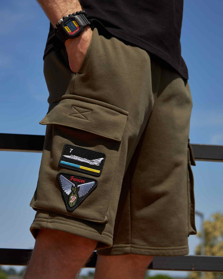 Шорти хакі з нашивками 7 БрТА