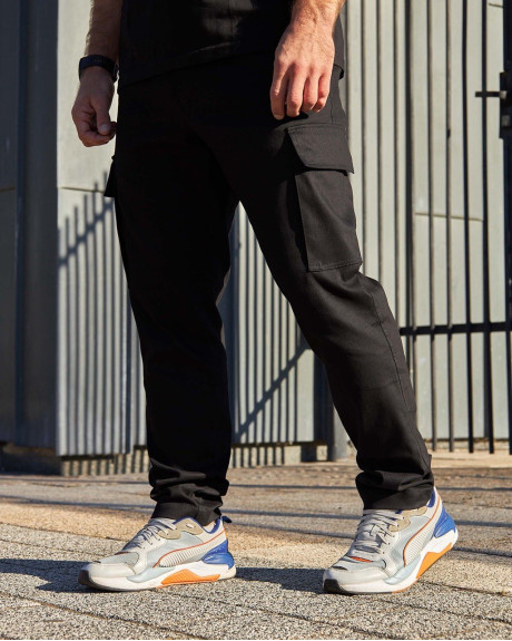 Штани карго чорні