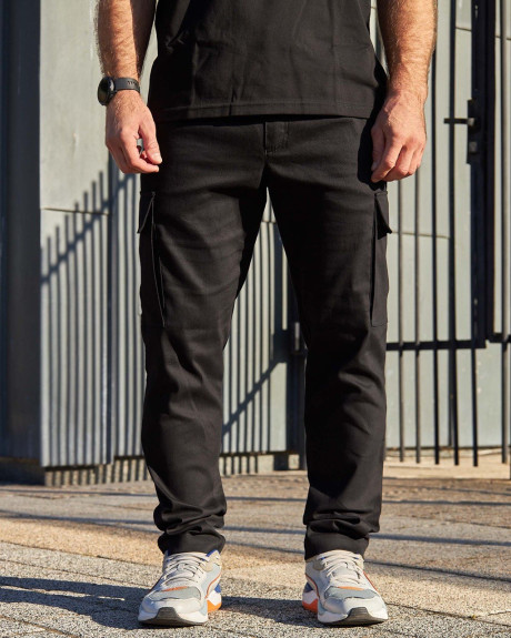 Штани карго чорні