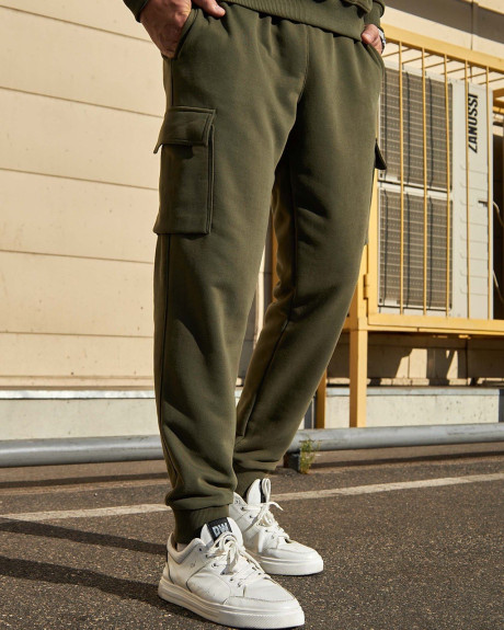 Спортивні штани карго хакі