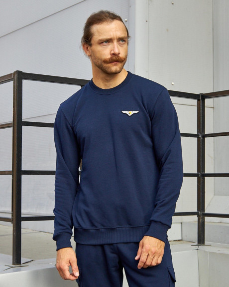 Світшот синій базовий