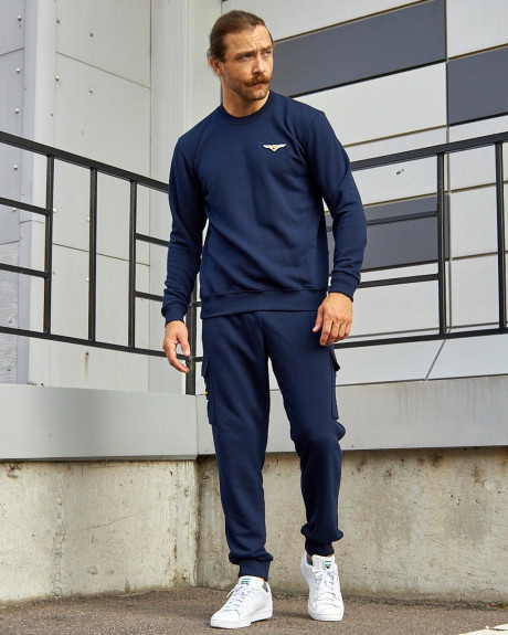 Світшот синій базовий