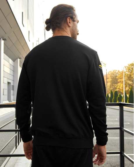 Світшот чорний з нашивками 831 БрТА