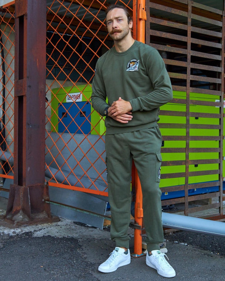 Світшот хакі з нашивками 40 БрТА