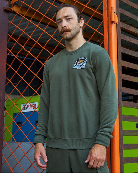 Світшот хакі з нашивками 40 БрТА