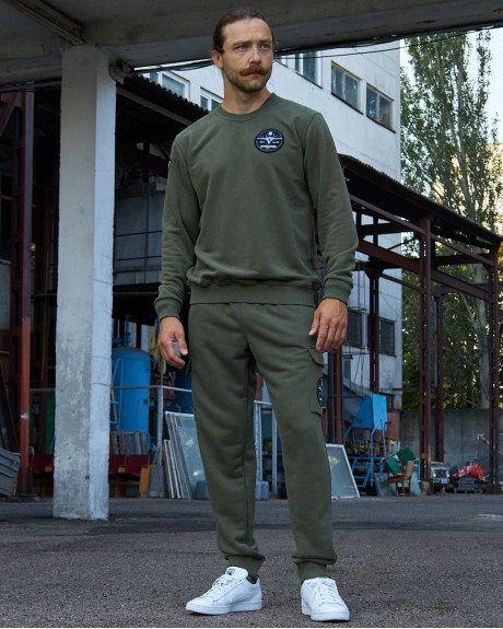 Світшот хакі з нашивками 831 БрТА Світшот хакі з нашивками 831 БрТА