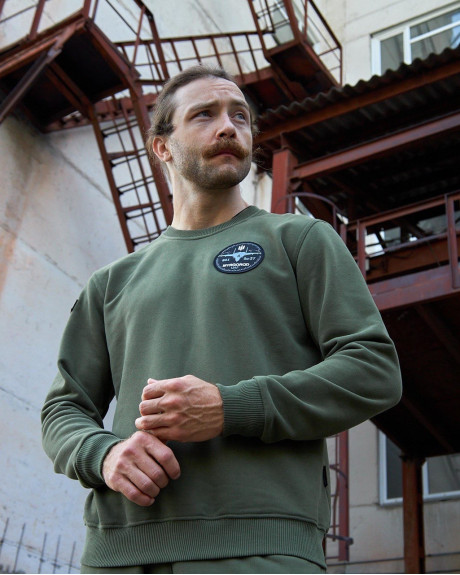 Світшот хакі з нашивками 831 БрТА