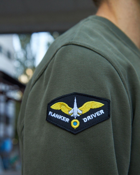 Світшот хакі з нашивками 831 БрТА Світшот хакі з нашивками 831 БрТА