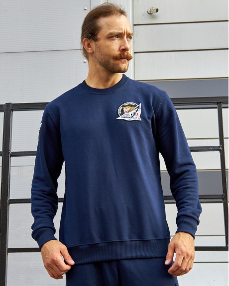 Світшот синій з нашивками 40 БрТА