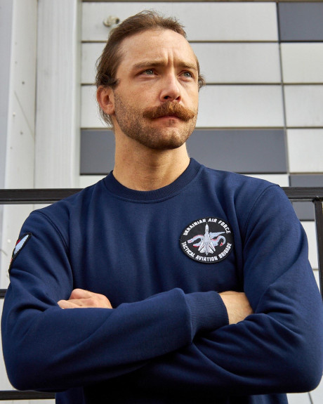 Світшот синій з нашивками 7 БрТА