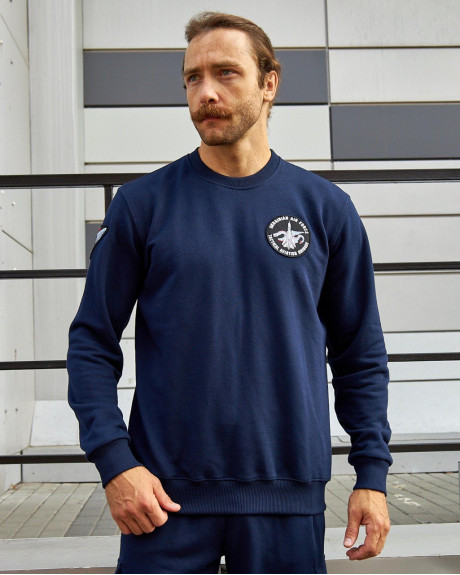 Світшот синій з нашивками 7 БрТА