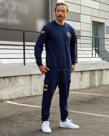 Світшот синій з нашивками 831 БрТА