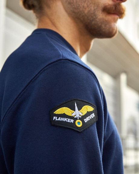 Світшот синій з нашивками 831 БрТА Світшот синій з нашивками 831 БрТА