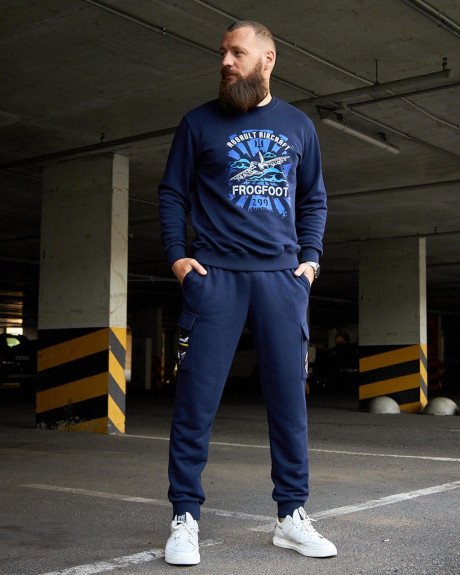 Світшот синій з принтом 299 БрТА Світшот синій з принтом 299 БрТА