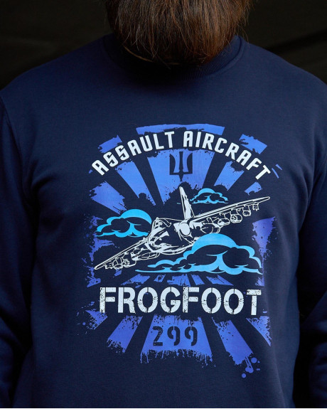 Світшот синій з принтом 299 БрТА Світшот синій з принтом 299 БрТА