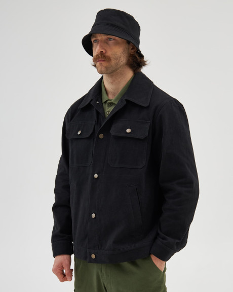 Жакет сорочкового типу чорний